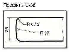 столешница Сириус коричневый 200мм мат h-38мм "U" Мебель Сервис M60001200 фото