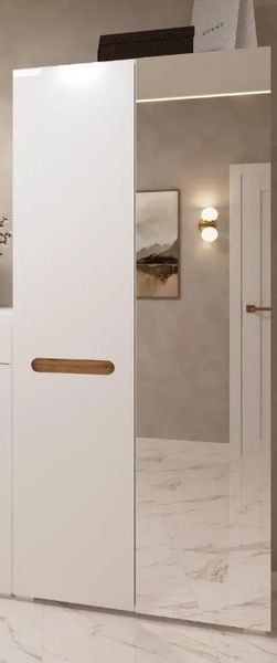 шкаф Бьянко 2Д с зеркалом Мир Мебели (800х400 h-1850мм) X5060300 фото