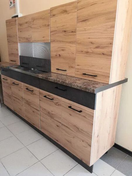 кухня Грета комплект K701 2,6м грената + антрацит Меблі Сервіс K701 фото