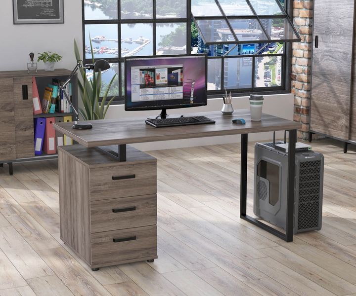 стіл письмовий L-27 Макс 750х1350х650мм Loft Design X70008 фото