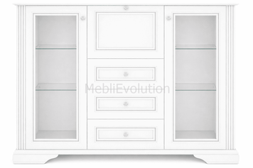 комод-витрина с баром Вайт 2w3s1b (1610х450 h-1195мм) Гербор X9009600 фото