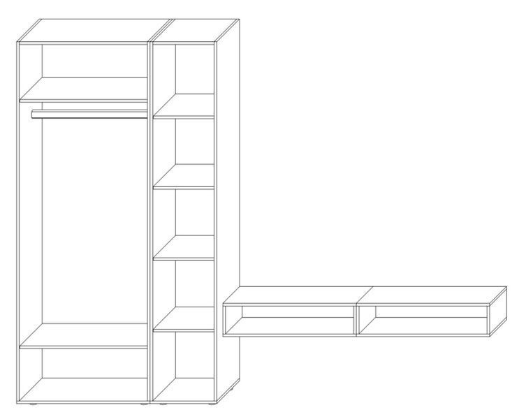 вітальня Спейс -2800 (2800х570 h-2200мм) Світ Меблів X51296 фото