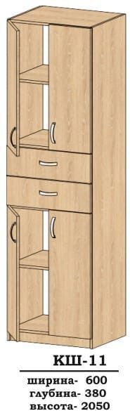 пенал КШ-11 Алекса-СМ (600х380 h-2050мм ) X460225 фото