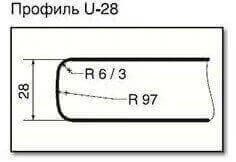 стільниця Кераміка Біла м.п. мат h-28мм "U" Світ Меблів M60002800 фото