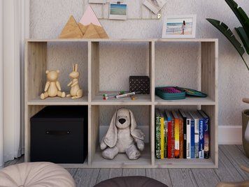стеллаж Кубика-1 Мир Мебели (1072х300 h-720мм) X51275 фото