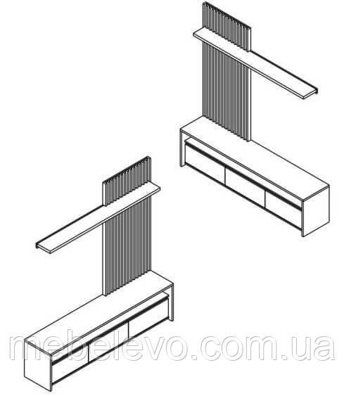гостиная Нео (1900х400 h-2000мм) Гербор X9013400 фото