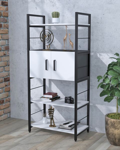 стелаж L-155 з дверцятами (700х375 h-1550мм) Loft Design X70046 фото