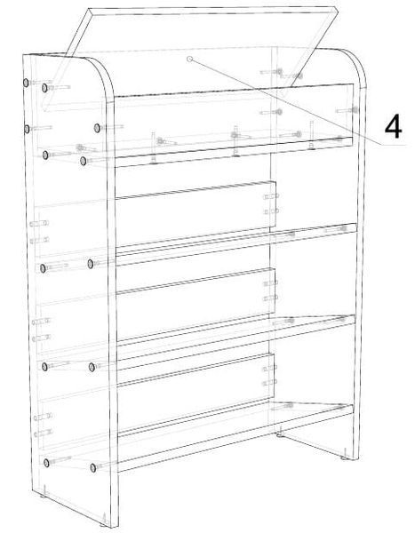 тумба для обуви Шуз 700 Алекса-СМ (700х250 h-800мм ) X460297 фото