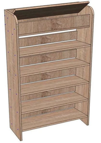 тумба для обуви Шуз 650 Алекса-СМ (650х250 h-1190мм ) X460298 фото